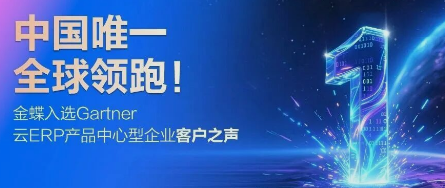 中国唯一！金蝶入选Gartner云ERP“客户之声”全球榜单，客户评分领先