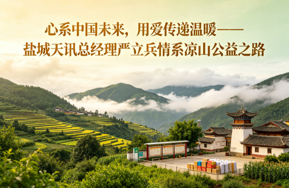 心系祖国未来，用爱传递温暖——盐城天讯总经理严立兵情系凉山公益之路