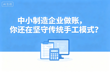 中小制造企业做账，你还在坚守传统手工模式？