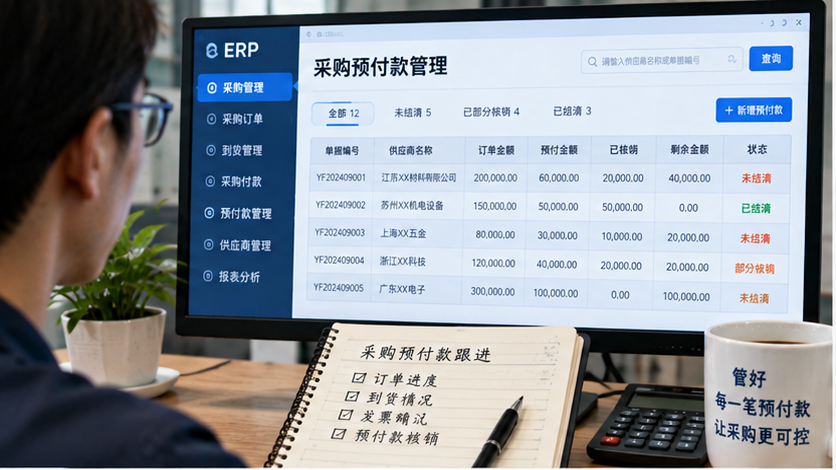 采购预付款怎么管