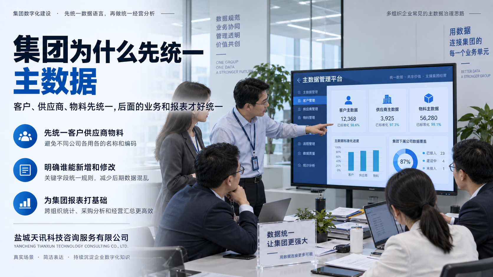 集团为什么先统一主数据