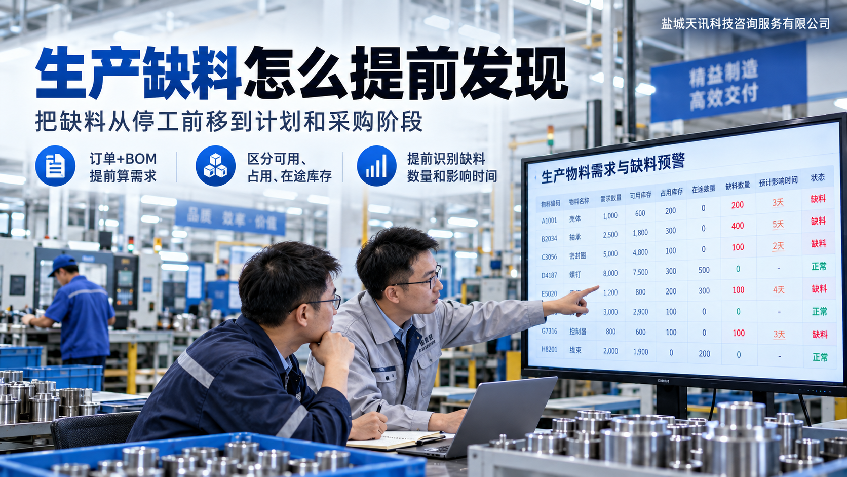 生产缺料怎么提前发现