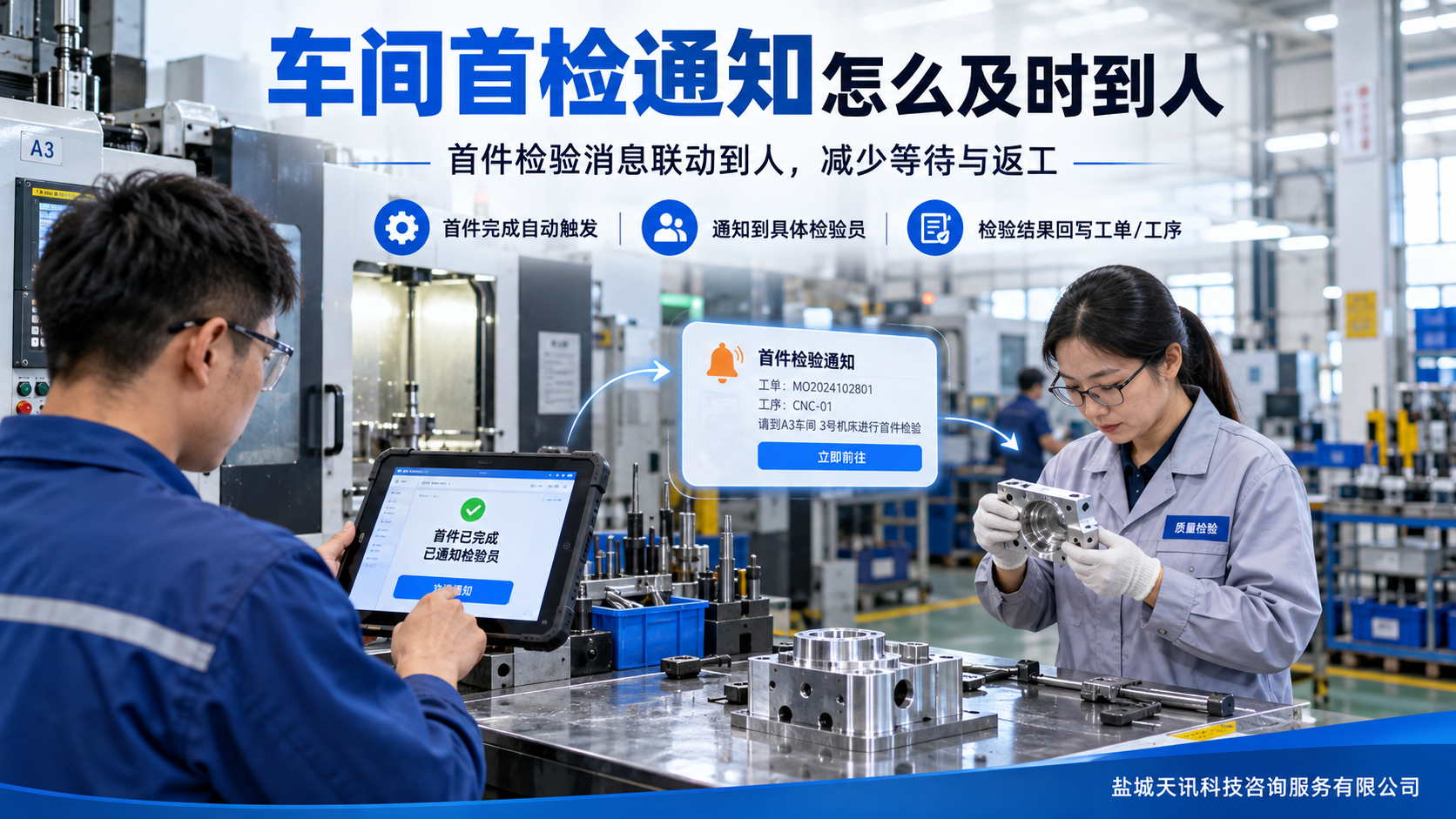 车间首检通知怎么及时到人